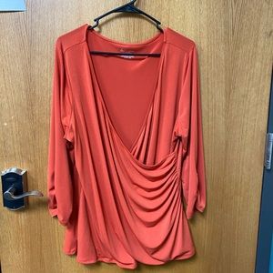 Lane Bryant orange top